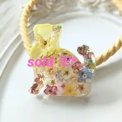 No.2746ハンドメイド レジンヘアゴム ドライフラワー 猫ちゃん - メルカリ
