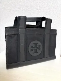 Tory Burch トリーバーチ キャンバス トートバッグ ブラック マチありのサムネイル