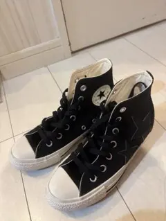 CONVERSE ハイカットスニーカー レザー星