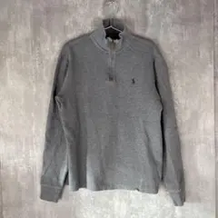 【良品】 Polo Ralph Laurenラルフローレン ハーフジップ L相当