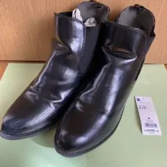 【Mサイズ】ブラック サイドゴアブーツ M