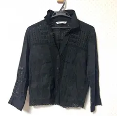 ZARA 刺繍レースシャツ