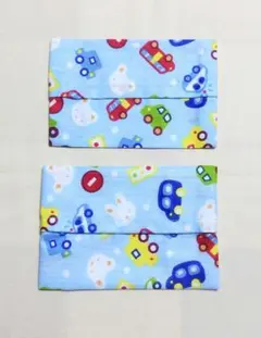 子供用ミニポケットティッシュケース 車柄 くるま柄 2個セット ハンドメイド① 子供用ミニポケットティッシュケース 車柄 くるま柄 2個セット