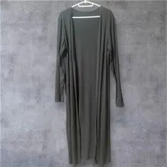 黒 リブ ロングカーディガン おすすめ かっこいい