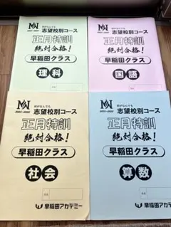 2026年最新】正月特訓 早稲田アカデミーの人気アイテム - メルカリ