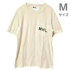 MHL. ポケットロゴTシャツ アイボリー Mサイズのサムネイル