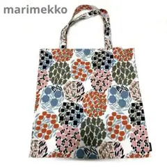 marimekko フラワーパターン エコバッグ　トートバッグ