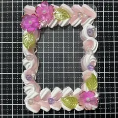 ホイップデコトレカケース　ピンク×ホワイト　硬質ケース