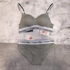 Calvin Klein CK ブラ＆ショーツセット グレー Sサイズ