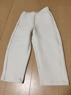 ユニクロ UNIQLO ドライスウェットカーブパンツ オフホワイト 100