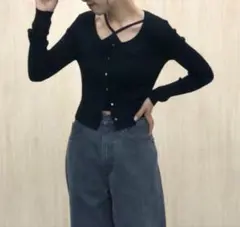 gu ジーユー シアーショートカーディガン