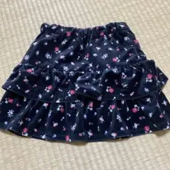 BeBe ベベ 花柄 ティアードスカート 120cm
