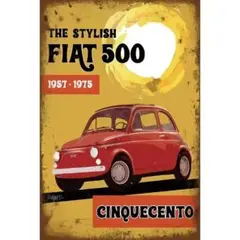 新品 FIAT500 フィアット チンクエチェント クラシックカー ヴィンテージ