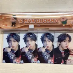 スキズdominATE オンラインくじ　ハン ステッカー　カトラリー　クウォッカ