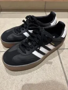 adidas Samba 23.0 ブラック スエード　スニーカー厚底　サンバ