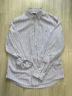 POLO RALPH LAUREN トリコロール　ストライプ長袖シャツ16 L