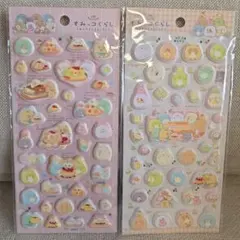 【国内正規品】 すみっコぐらし たぬきのまんまるレストラン ふにふにシール 2枚