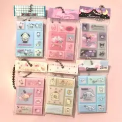 【未使用】サンリオ タイルシールミニチュアチャーム 全6種セット