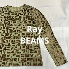 RayBEAMS ビームス　クルーネック　Tシャツ　カットソー プリント