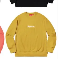 supreme 18aw box logo crewneck XL マスタードのサムネイル