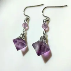 フローライト ピアス