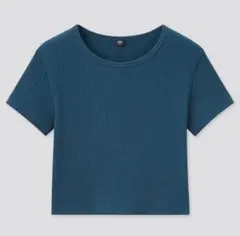 UNIQLO コットンリブ　クルーネッククロップドT 半袖