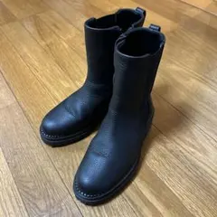 【アトリエブルージュ】サイドゴアショートブーツ　ブラックＳ