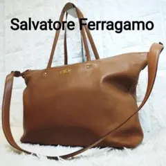 ✨️Salvatore Ferragamo ガンチーニ 2WAYトート レザー