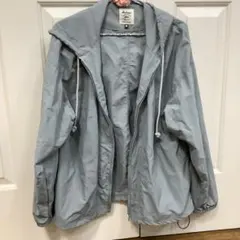 未使用品！男女兼用 春、夏用パーカーJackman(M、淡ブルーグレー)