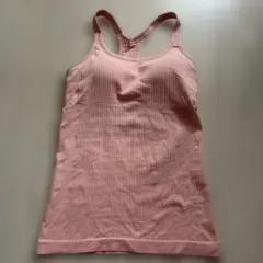 Lululemon ピンク リブ編み ヨガタンク　サイズ4