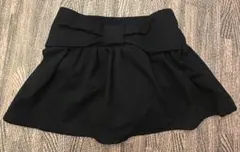 kate spade ブラックスカート キュロット　リボン付き