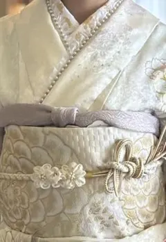 新品未使用☆ 振袖 重ね衿 刺繍衿 帯締 帯上げ 小物4点セット