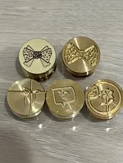シーリングスタンプヘッド1.5cmサイズ5個セット