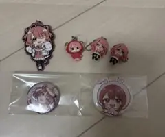 カラフルピーチ　のあ　缶バッチ、アクリルキーホルダーセット