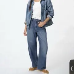 UNIQLO バギーカーブジーンズ 25 ユニクロ