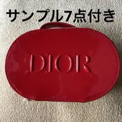 新品使用】Dior ディオール ノベルティ エナメルポーチ バニティ レッド