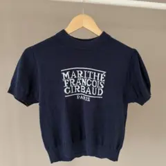 MARITHE + FRANCOIS GIRBAUD 半袖 ニット ネイビーのサムネイル