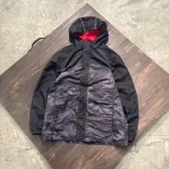 8LA1 迷彩柄　マウンテンパーカー　黒　XL 古着usedのサムネイル