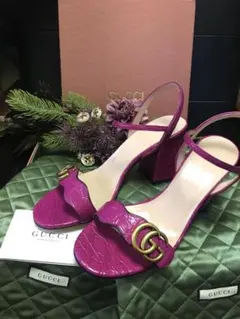 GUCCI マーモント サンダル クロコ 37のサムネイル