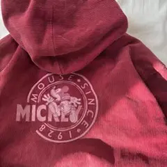 90年代 リバーシブル ミッキー ロゴ ジャンパー 刺繍 アウター コーデュロイ