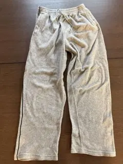 ボアスウェットパンツ　冬物　グレー　サイドライン