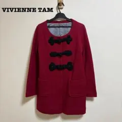 VIVIENNE TAM　ウールコート　チャイナコート　スタンドカラー　Aライン VIVIENNE TAM アンゴラ チャイナボタン コート - メルカリ