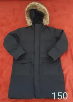 ユニクロ　キッズ　ダウンコート　150　黒