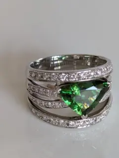 Pt900トルマリンダイヤリング