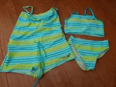 女の子　セパレート水着130サイズ　3点セット