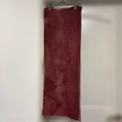 花柄ストール エンジ色