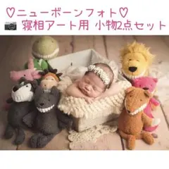 【美品】ニューボーンフォト 寝相アート 小物2点セット