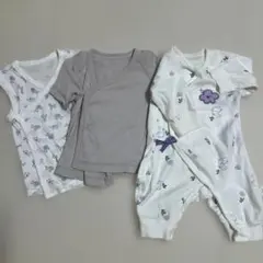 新生児 ベビー肌着 3点セット 50-60サイズ