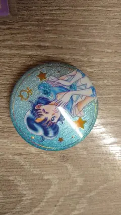 セーラーマーキュリー　オーロララメ缶バッジ　ローソン