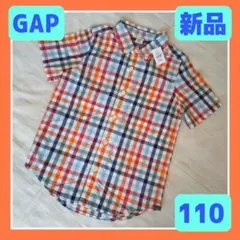新品】BabyGAPキッズ 半袖ポロシャツ110男の子 チェック柄tT 結婚式